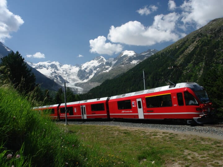 Mit der RhB über den Berninapass